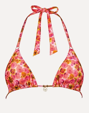 Euphoric Bloomwave Triangle Bikini Top - Sunsoaked Neons full coverage swim tops, cute bikini tops