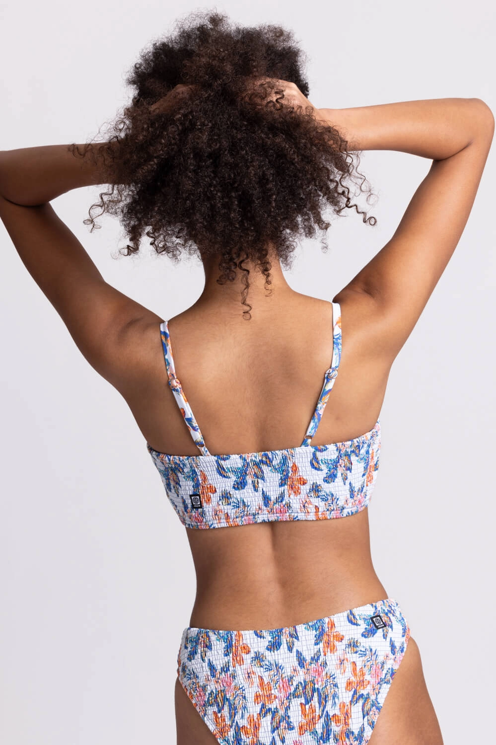 Eva Smocked Bikini Top - Flora Tiki