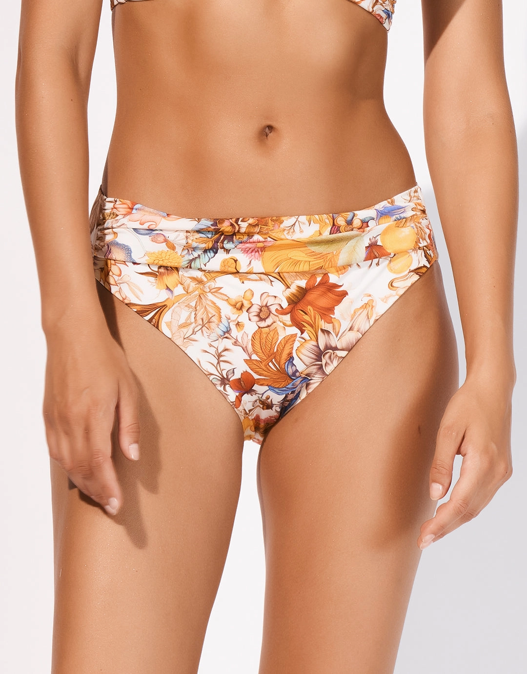 Exuberance Banded Bikini Pant - Solar adjustable swim bottoms women, flattering bikini bottoms