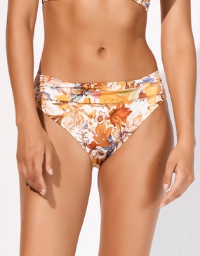 Exuberance Banded Bikini Pant - Solar adjustable swim bottoms women, flattering bikini bottoms