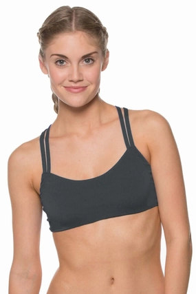 Fendrick Bikini Top - Asphalt all types of swimwear, full coverage swimwear for all ages