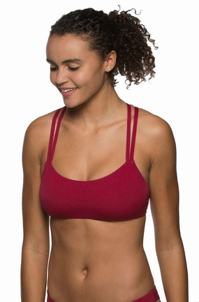 Fendrick Bikini Top - Cranberry all types of swimwear, stylish swimwear for all body types