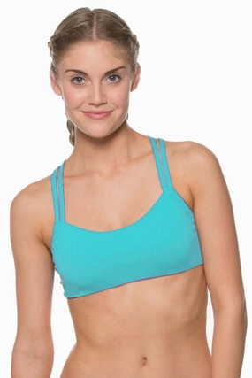 Fendrick Bikini Top - Hawaii Blue inclusive swimwear styles, all season swimwear options