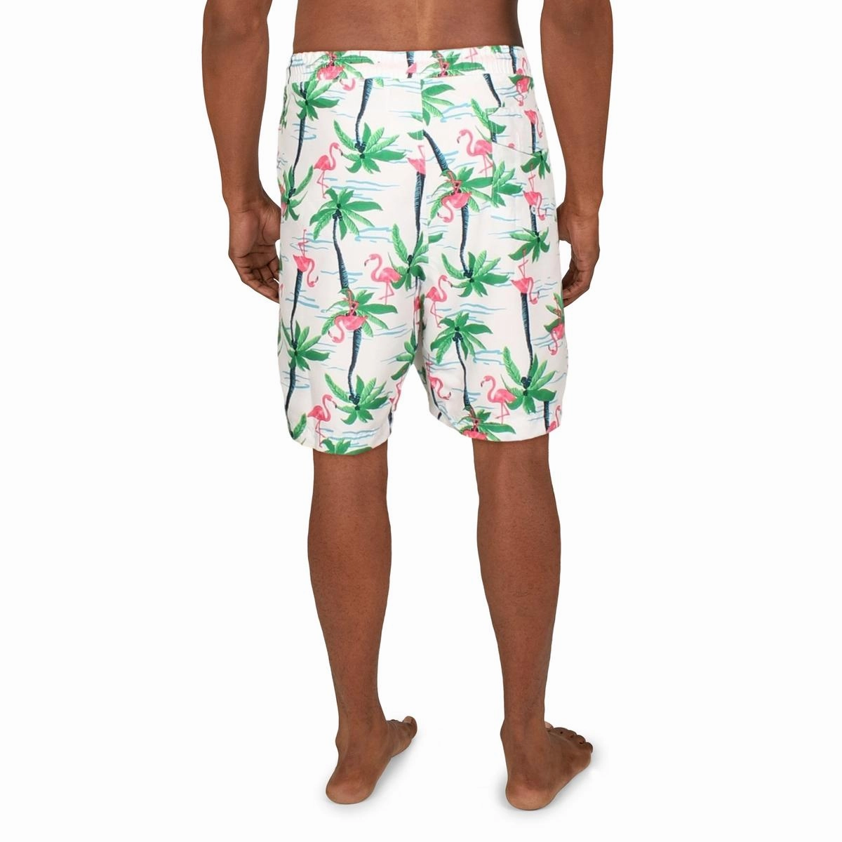 Flamingo Island Mens Printed 7" Inseam Swim Trunks