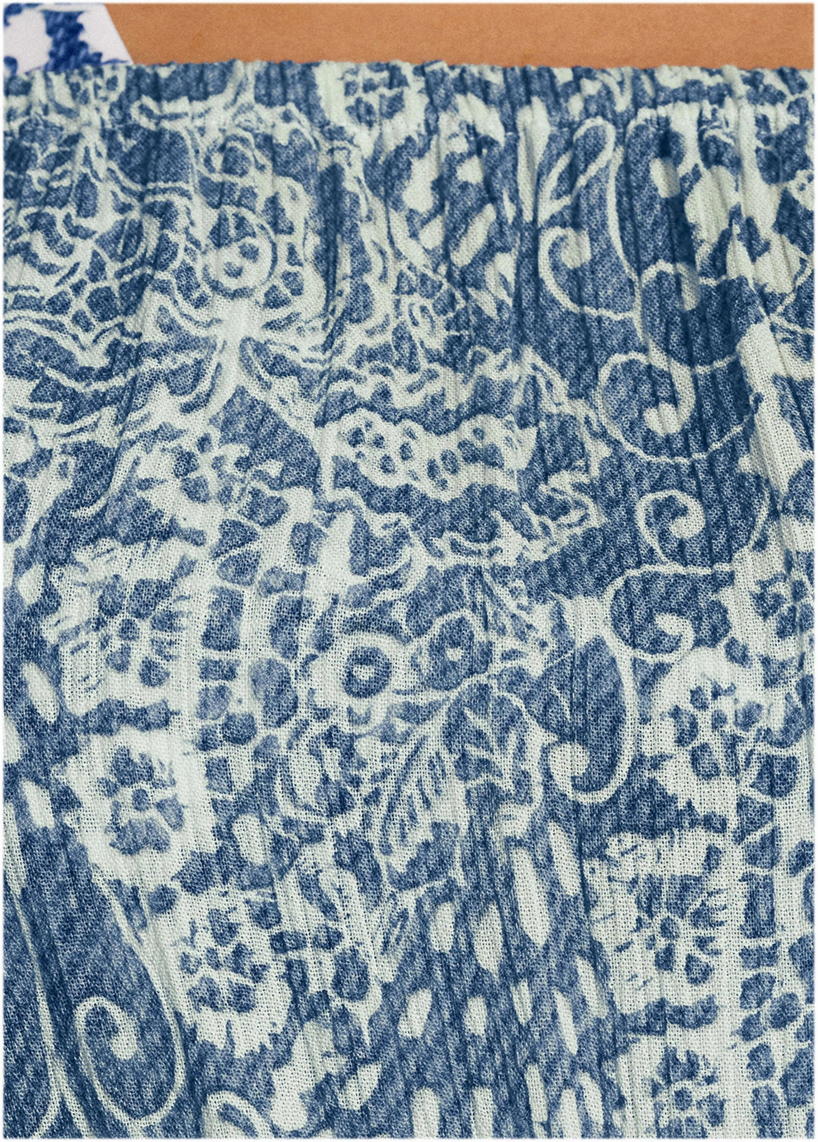 Flirty Cover-Up Romper - Denim Anglaise Paisley
