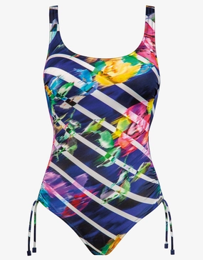 Flower Glow Adjustable Swimsuit - Maritim Neon pool-ready swimwear for women, trendy swimwear collection