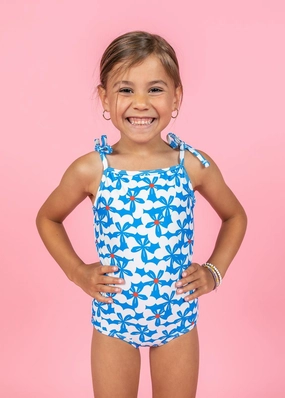 Flowerworks | Mini Simply One-Piece girls full coverage swimwear, kids swimwear for pool