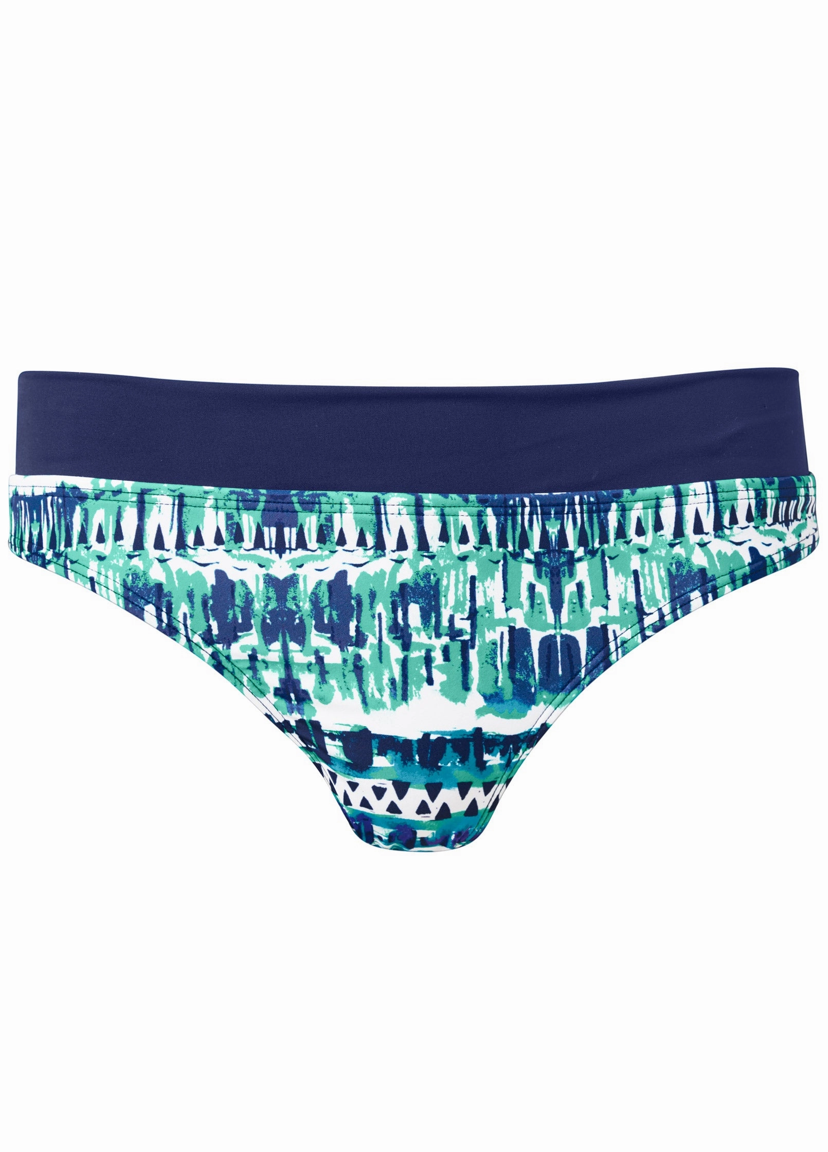 Fold Waist Bikini Bottom - Beach Cove