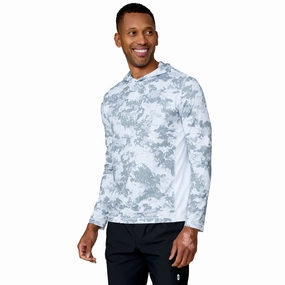 Free Country Men's SunFree UPF Printed Hoodie mens beach swimwear, quick dry mens swimsuits