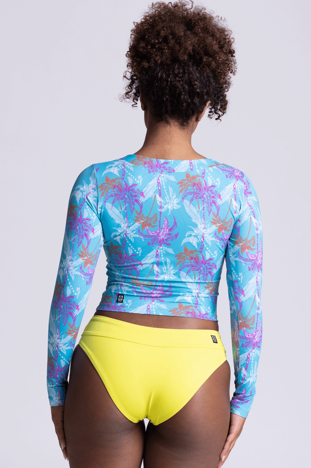 Freya Long Sleeved Crop Rashie - Surfside