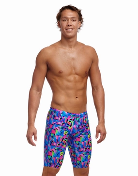 Funk & Blues Swim Training Jammers - Multi casual mens swimwear, affordable swimwear for men