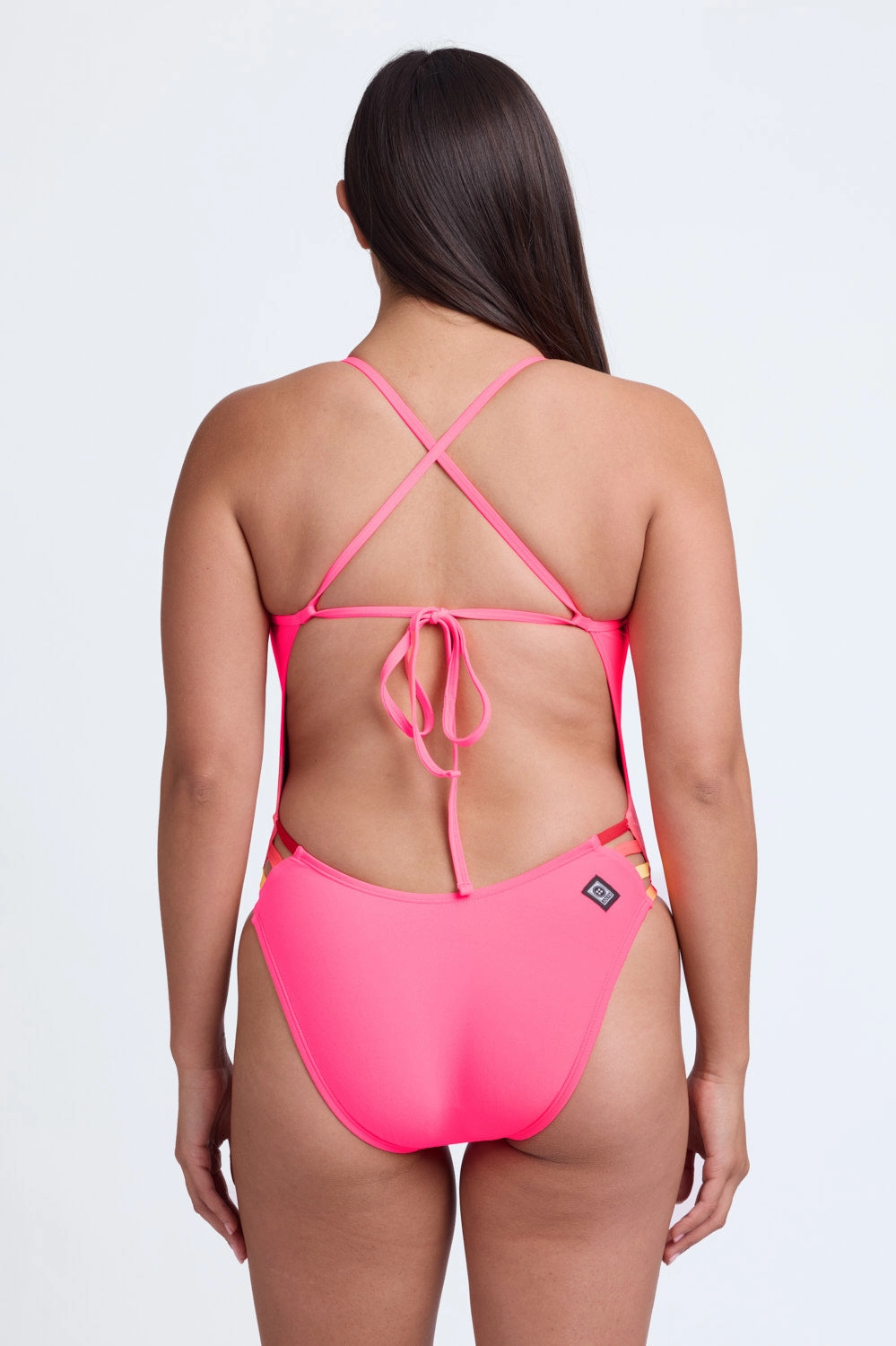 Gavin 2 One Piece Swimsuit - Hot Pink Contrast