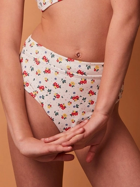 Genevieve Rib Bikini Bottom (Girls 7-14) teen girls' swimwear, trendy swimsuits for teen girls
