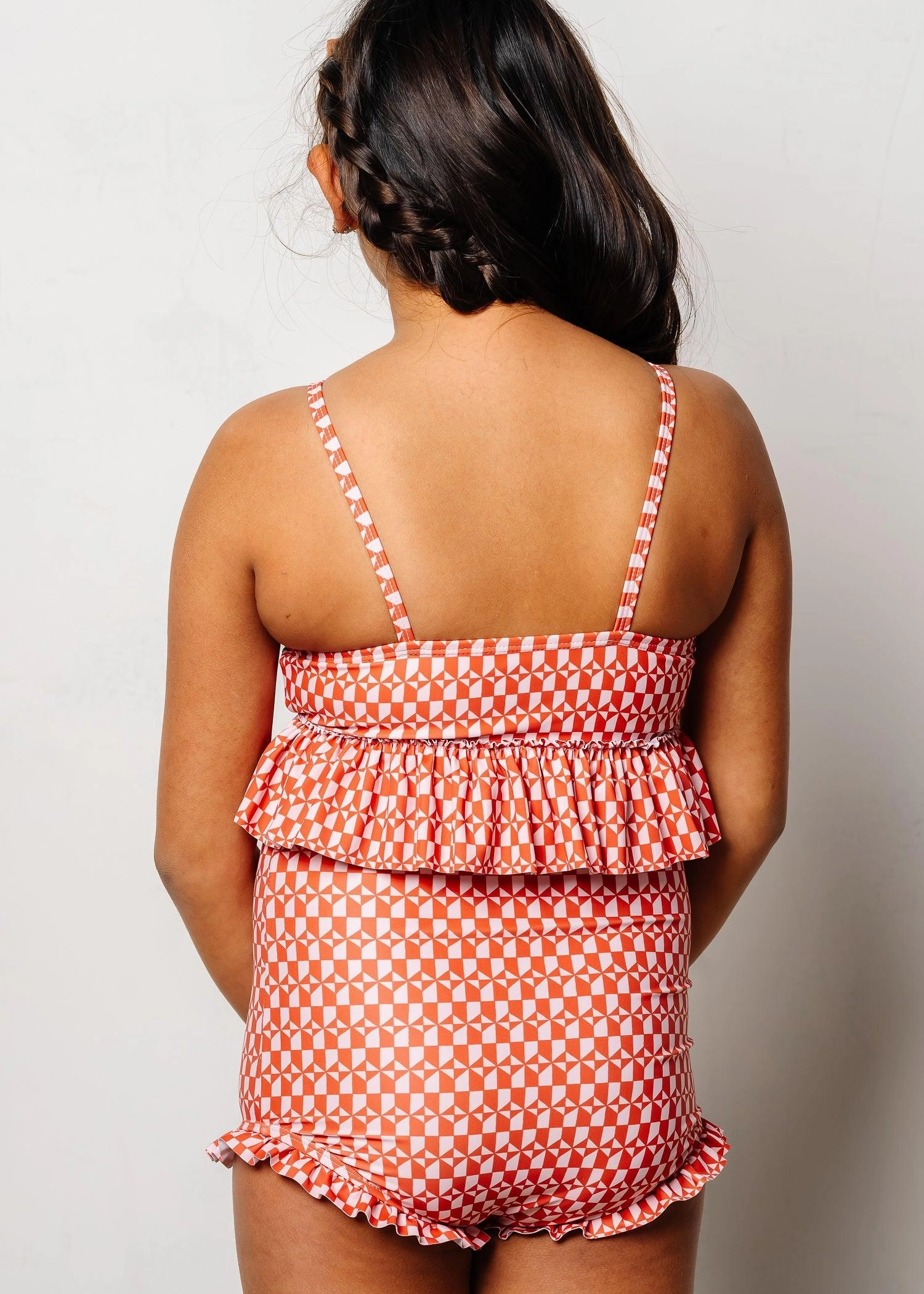Geometric | Youth Peplum Top