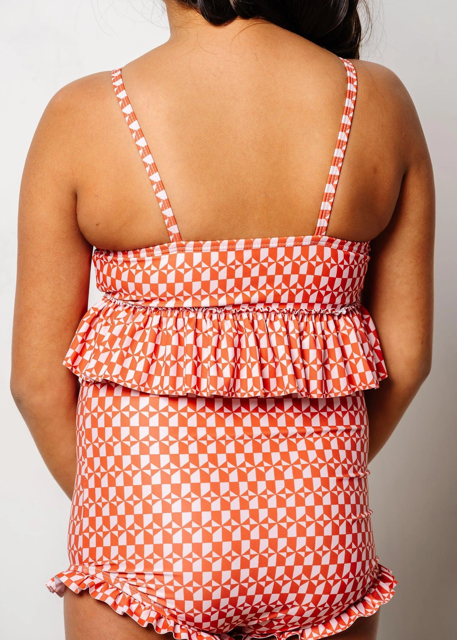 Geometric | Youth Peplum Top