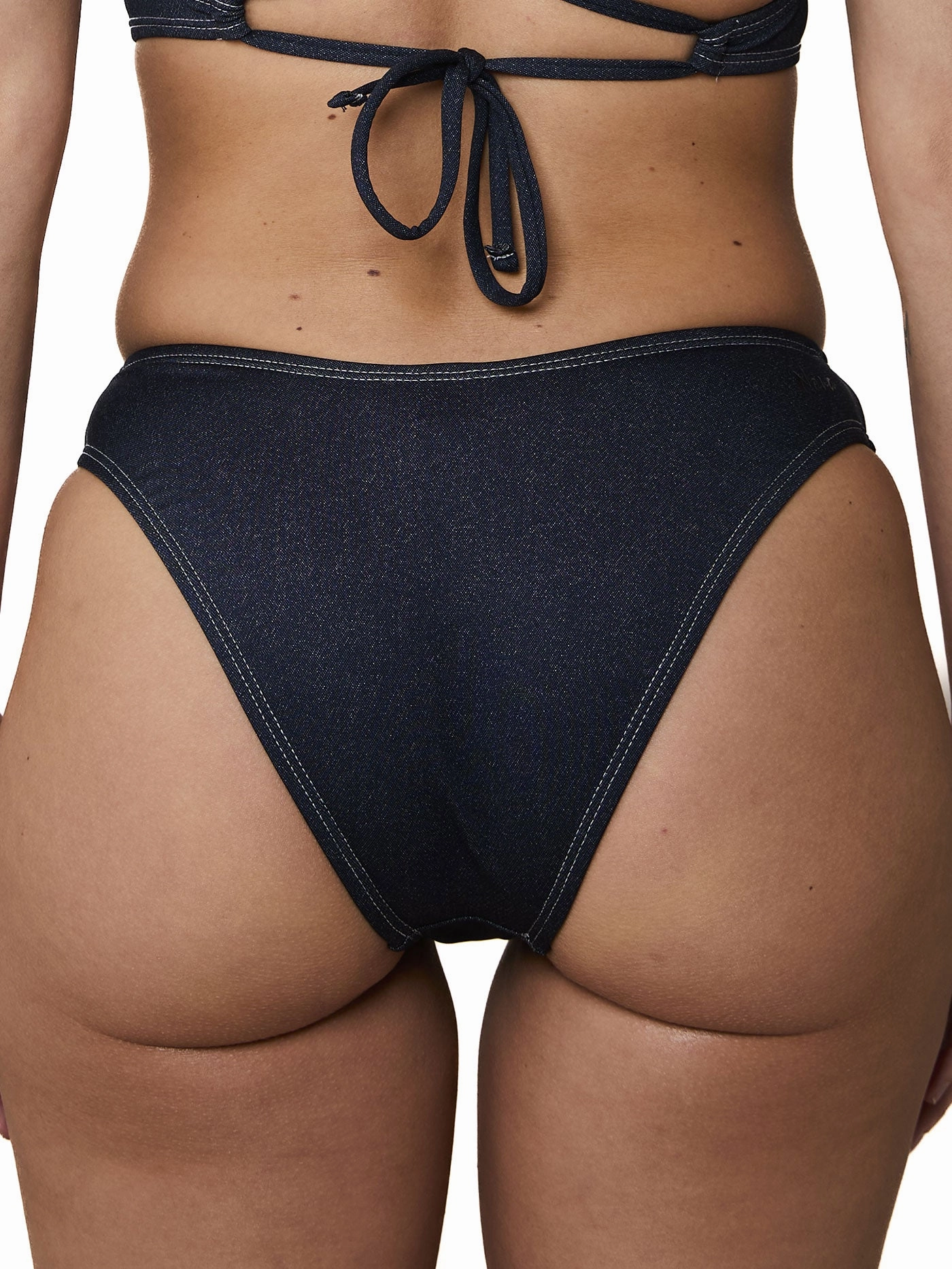 Georgette Denim Bikini Bottom