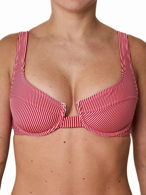 Georgette Shiny Bikini Top basic swimsuits for women, durable swimwear for ladies