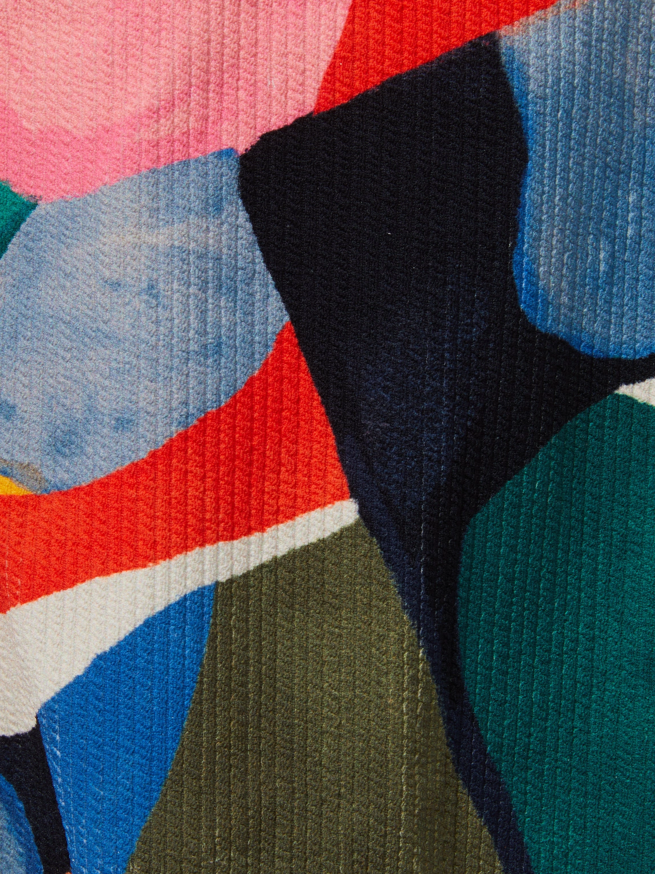Gina Top In Carta Colorblock Texture