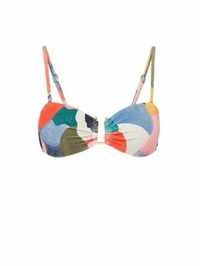 Gina Top In Carta Colorblock Texture high waist swimwear women, swimsuit for women beachwear