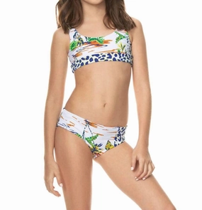 Girls Magnolia Manie Bikini Set In Enchanted cute swimsuits for teen girls, modest teen swimwear