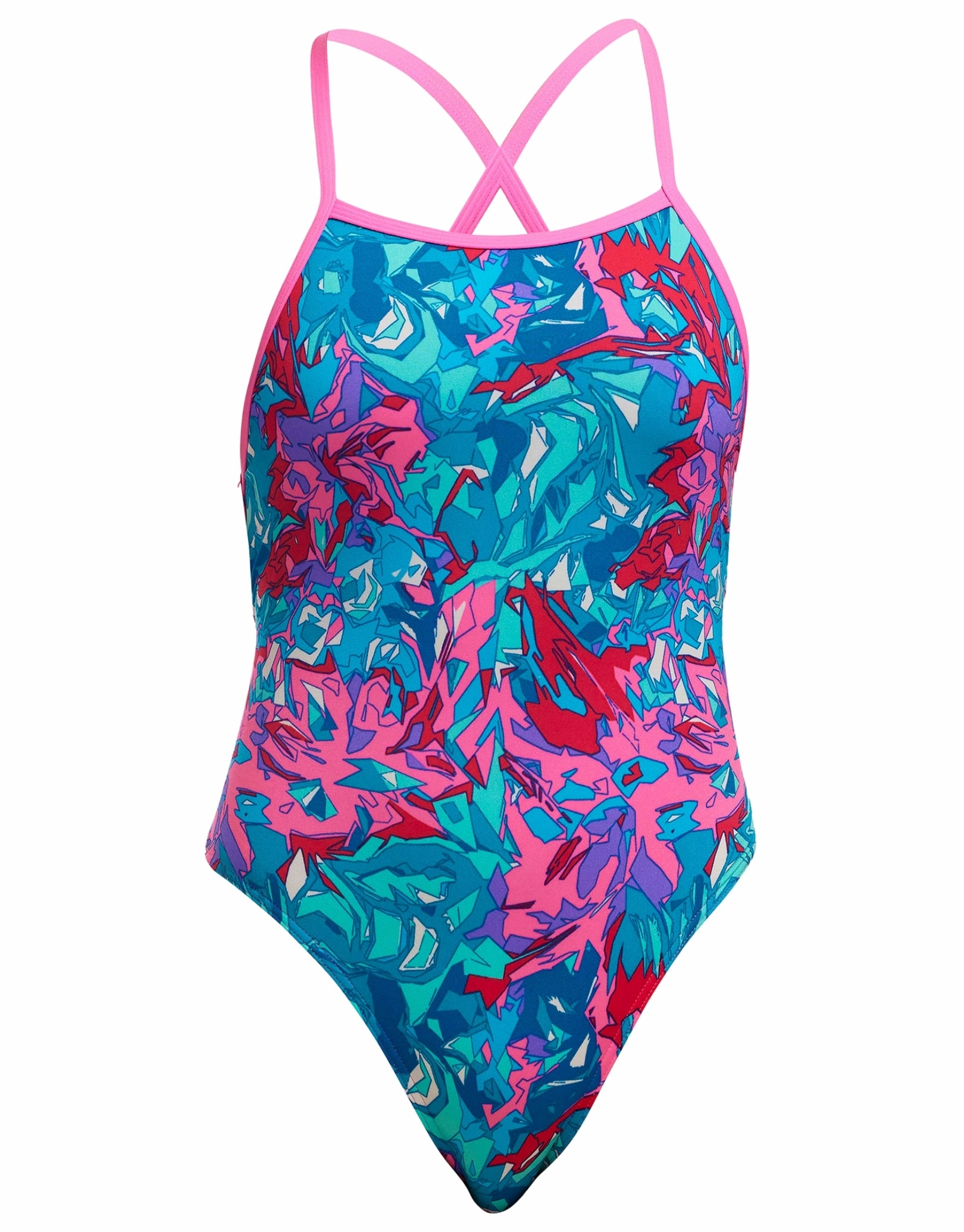 Girls Manga Mad Strapped In Swimsuit - Blue