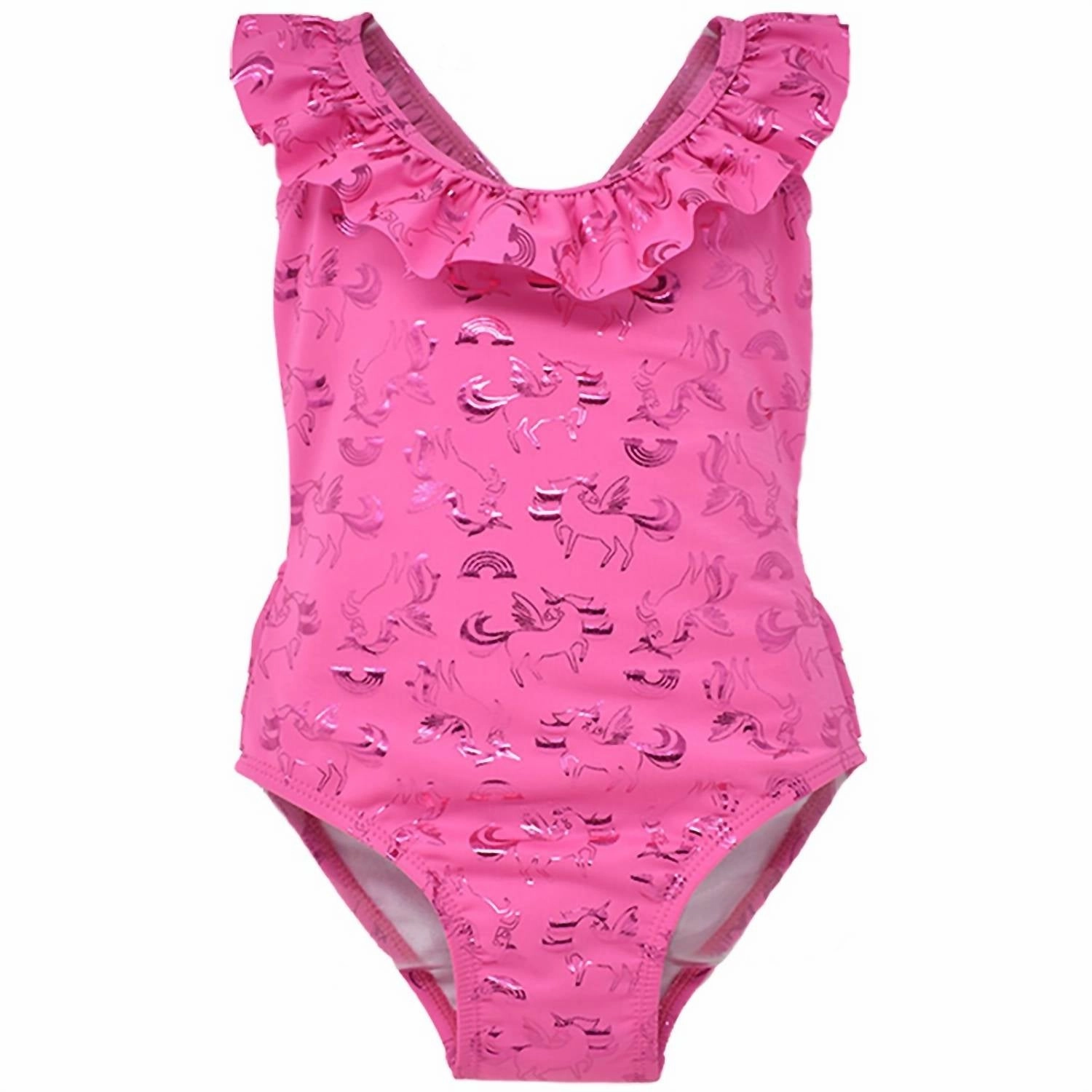Girls One Piece Swimsuit In Hot Pink stylish teen girl swimsuits, teen girls swimwear sets