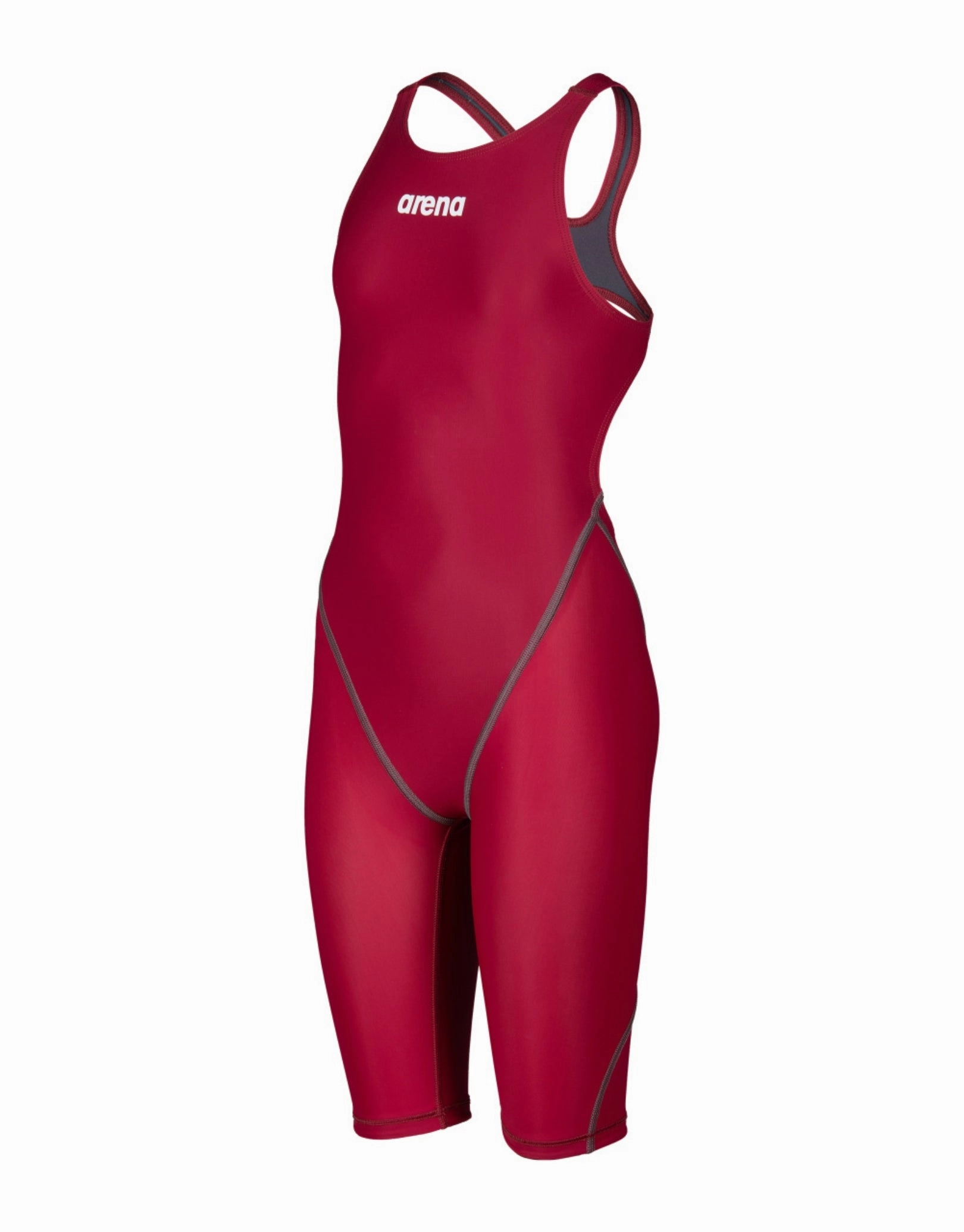 Girls Powerskin ST NEXT Open Back - Deep Red