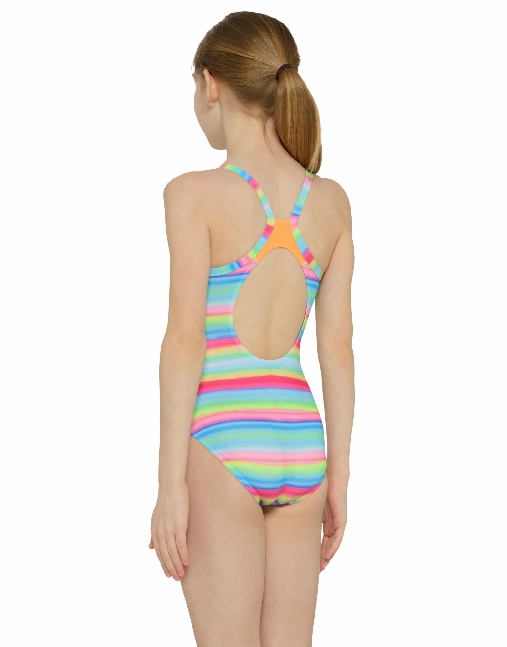Girls Seychelle Strikeback Swimsuit - Blue/Pink