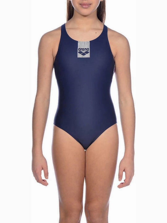 Girls Sports Provenza Swimsuit - Navy girls swimwear one piece, girls rash guard swim set