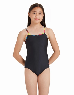 Girls Spot Classicback Swimsuit girls swimwear one piece, girls rash guard swim set