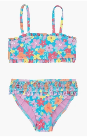 Girls Wanderlust Two Piece Bikini In Blue Grotto stylish teen girl swimsuits, teen girls swimwear sets