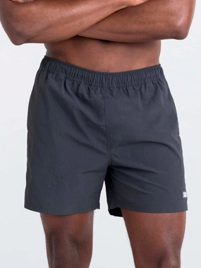 Go Coastal Volley 2N1 15" Faded Black Swim Trunk Shorts men's boardshorts swimwear, long swim shorts for men