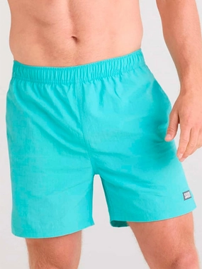Go Coastal Volley 2N1 15" Turquoise Swim Trunk Shorts men's boardshorts swimwear, long swim shorts for men