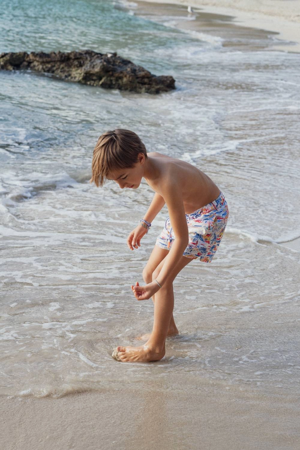 Graphic Swimshorts In Blue