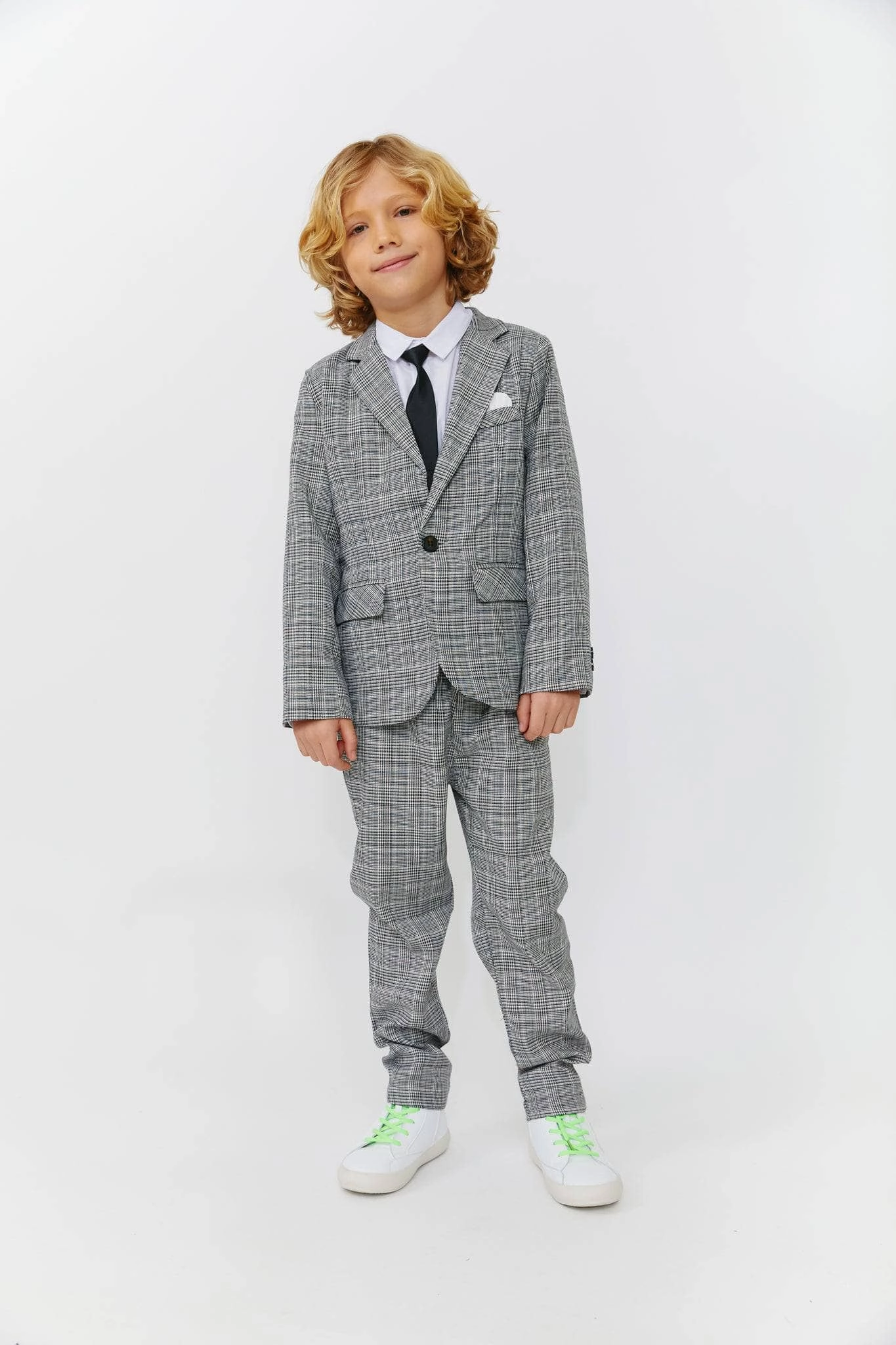 Gray Plaid Piece Suit cute swimsuits for teen girls, modest teen swimwear