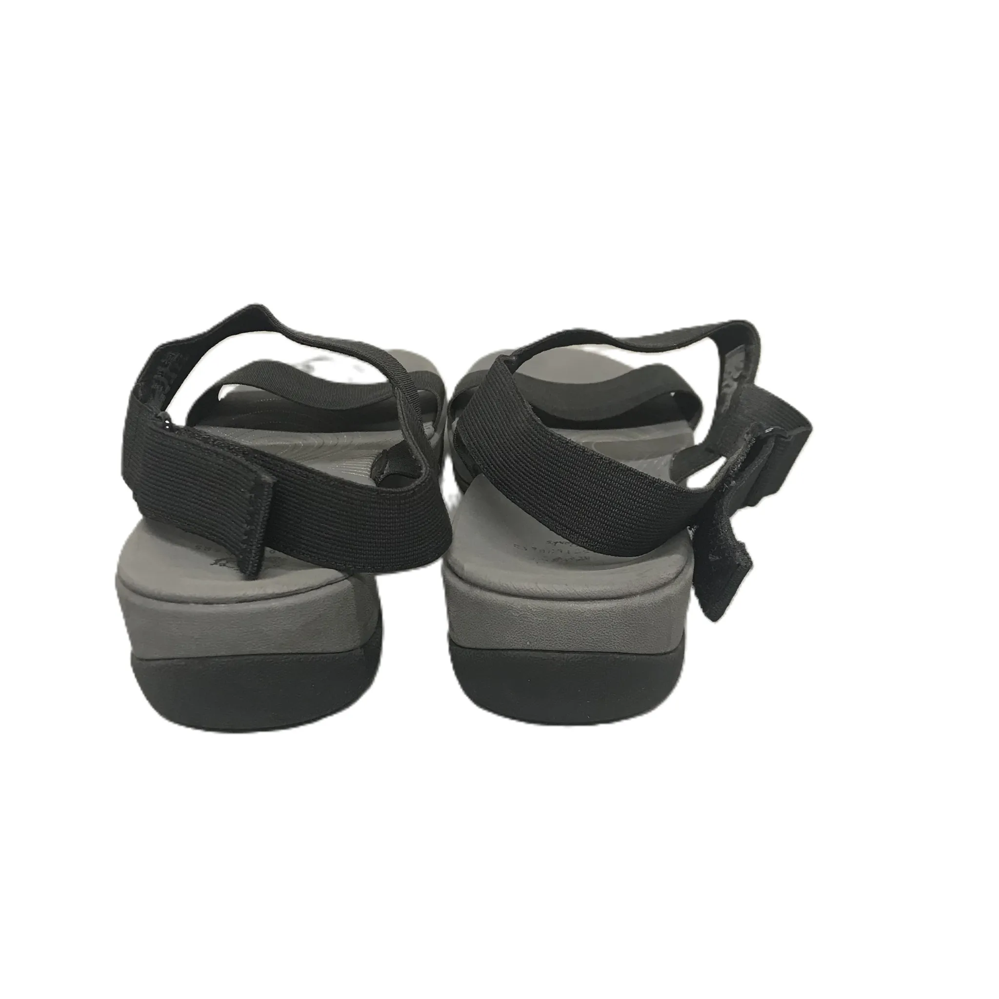 Grey Sandals Flats By Clarks, Size: 7.5 clarks