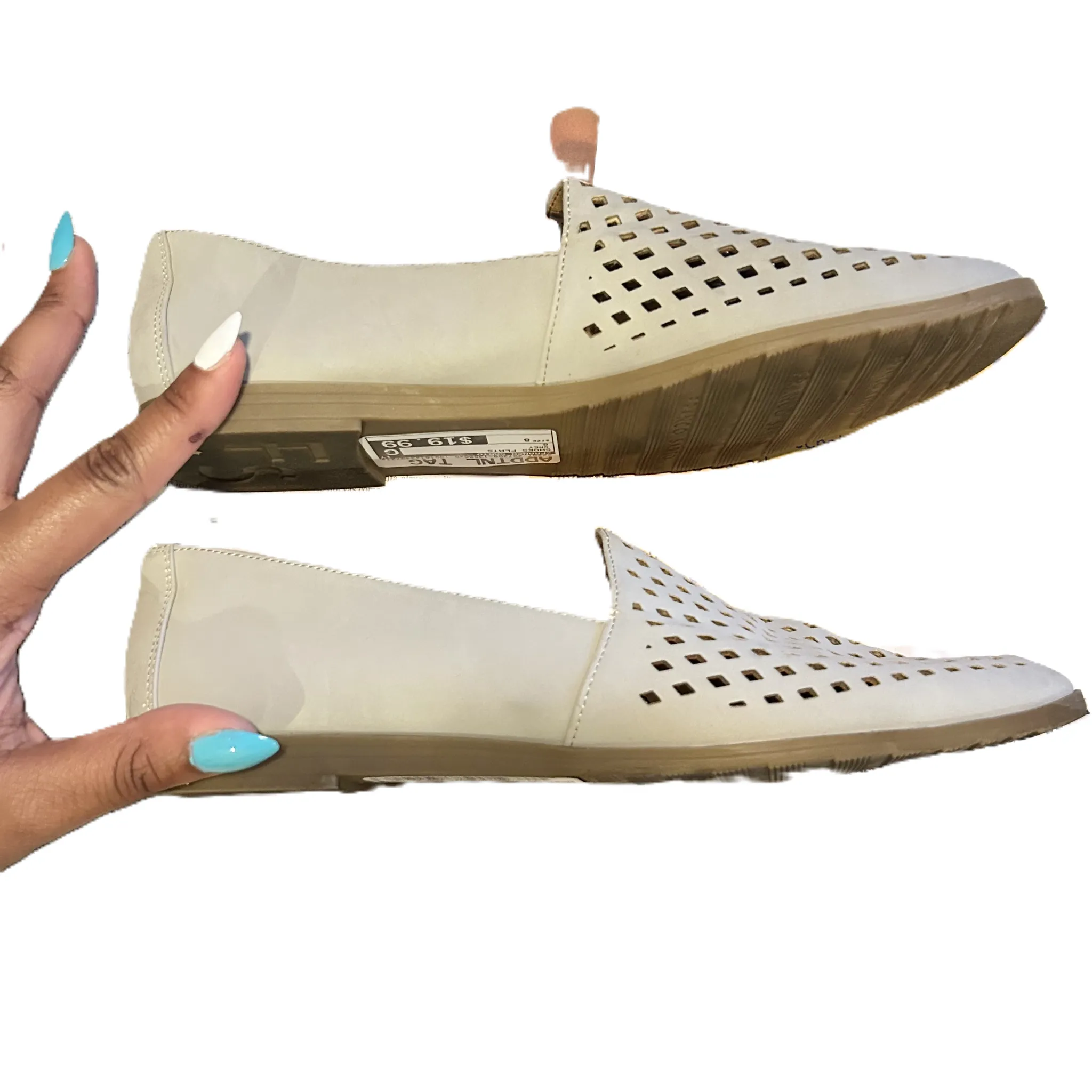 Grey Shoes Flats By Franco Sarto, Size: 8 franco sarto