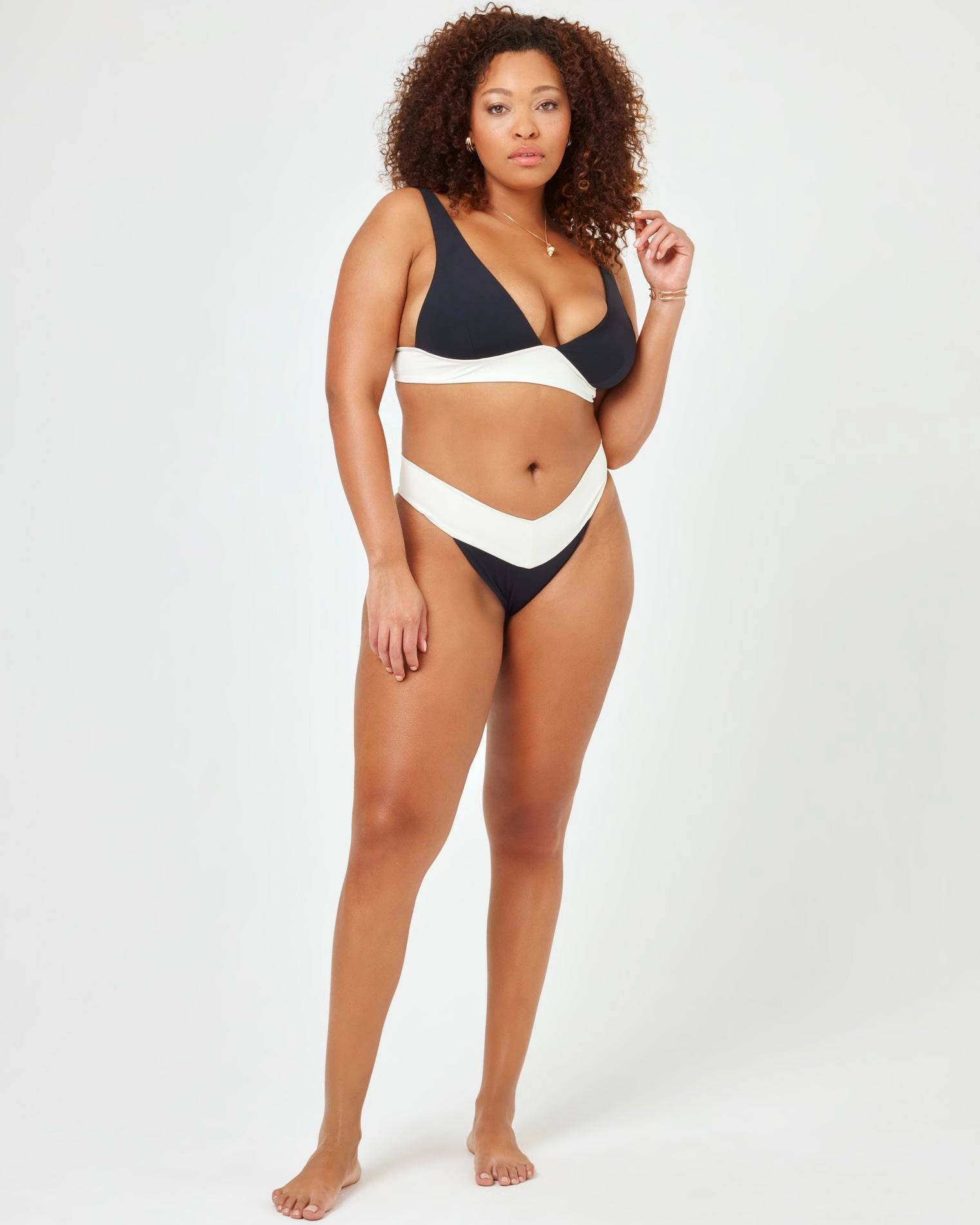 Harley Bikini Top - Black-Cream