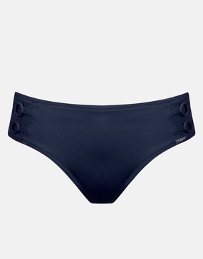 Harmony Wide Side Ring Bikini Pant - Lazuli adjustable swim bottoms women, flattering bikini bottoms