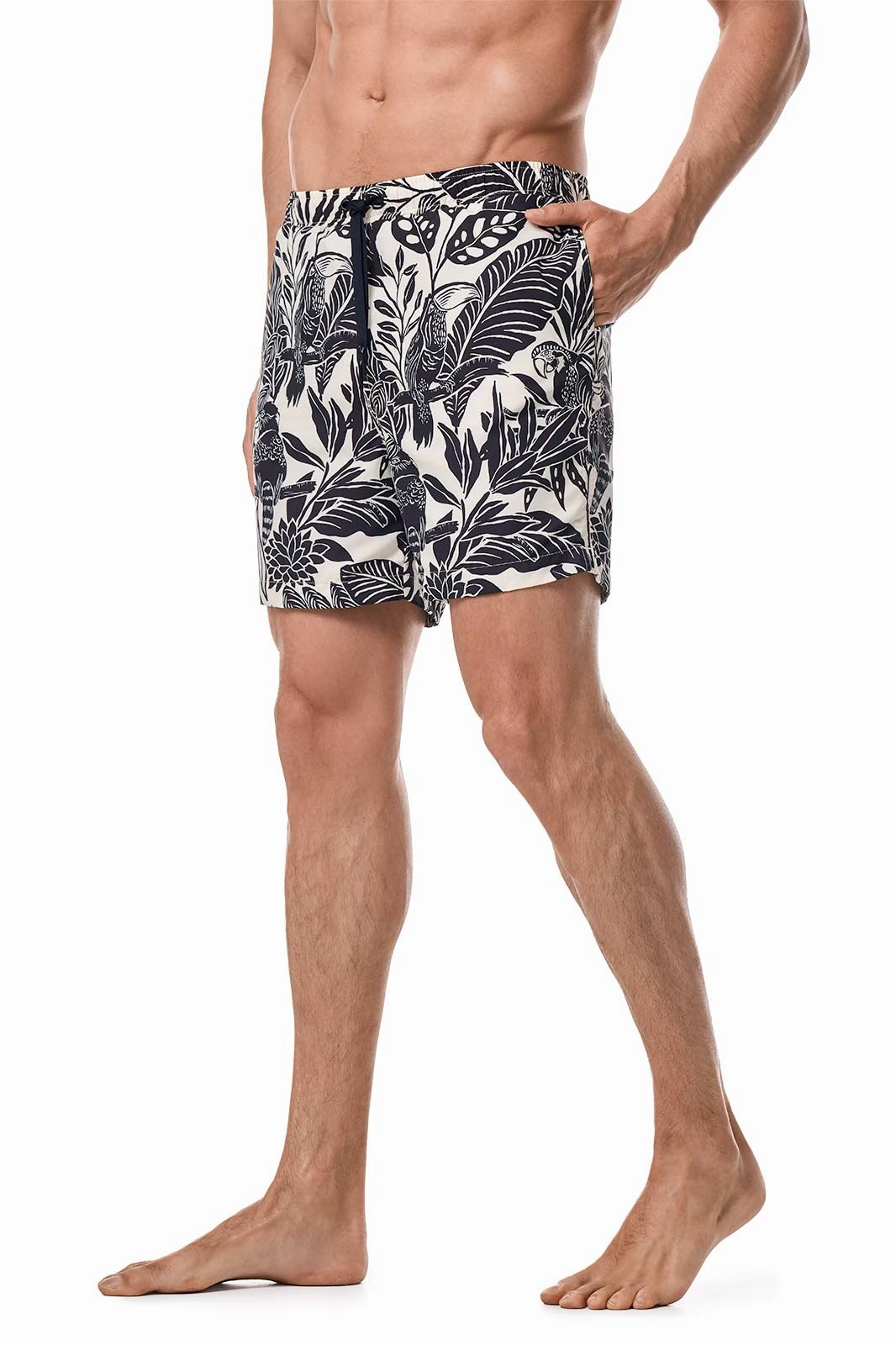 Harrison - Mens 5.5" Inseam Swim Trunk | Moonlit Tropics