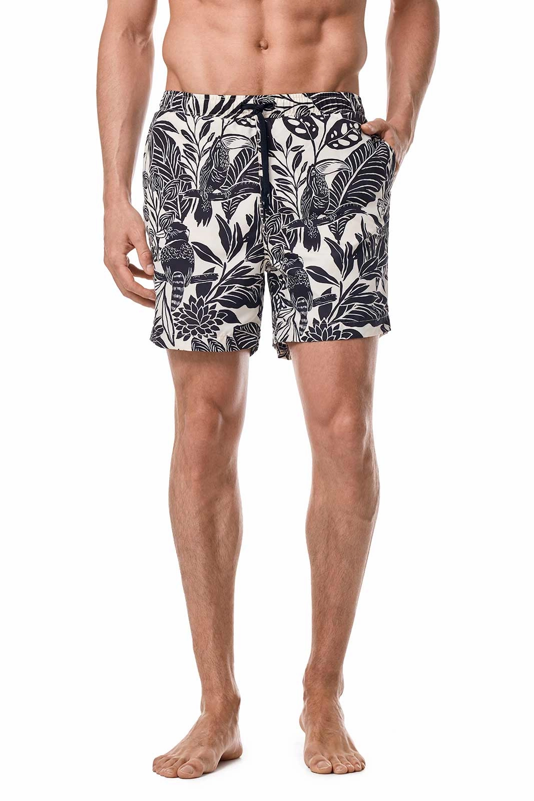Harrison - Mens 5.5" Inseam Swim Trunk | Moonlit Tropics