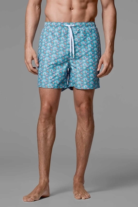 Harrison - Mens 5.5" Inseam Swim Trunk | Royal Orchid men's full coverage swimwear, casual swimwear for men