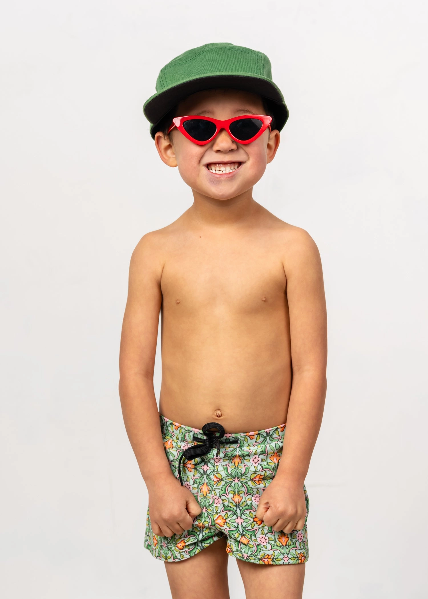 Heirloom Tulip | Mini Euro Shorts boys summer swimwear, boys rash guard swim sets