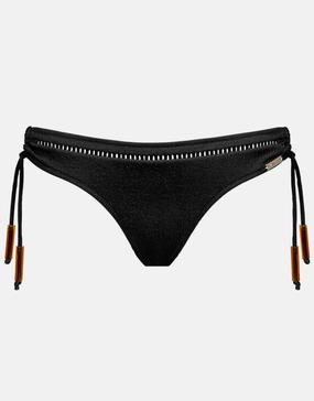 Hero Essentials Bikini Pant - Deep Black swim shorts for women, stretch fit swim bottoms