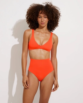 Hi Tide Bottom - Aperol sleek design swimwear for women, minimalist swim styles