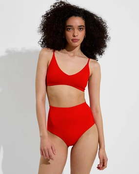Hi Tide Bottom - Sweet Chili Heat sleek design swimwear for women, minimalist swim styles
