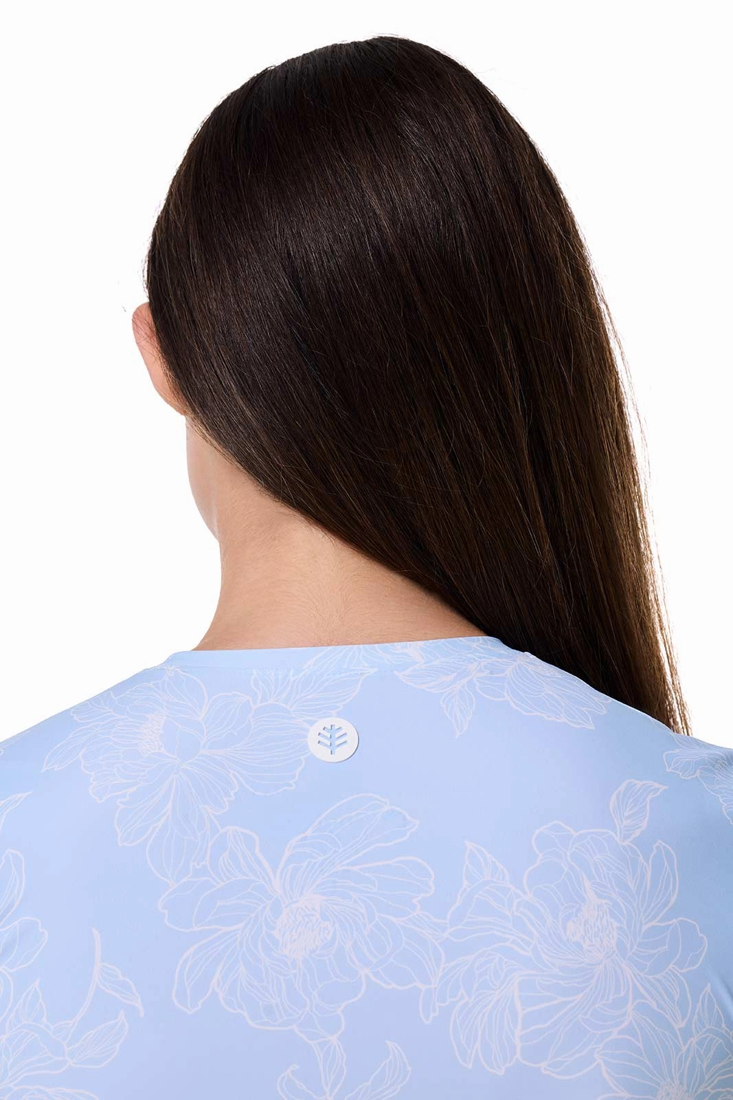 Hibiscus Island Crop Swim Tee | Skyride Perfect Peony