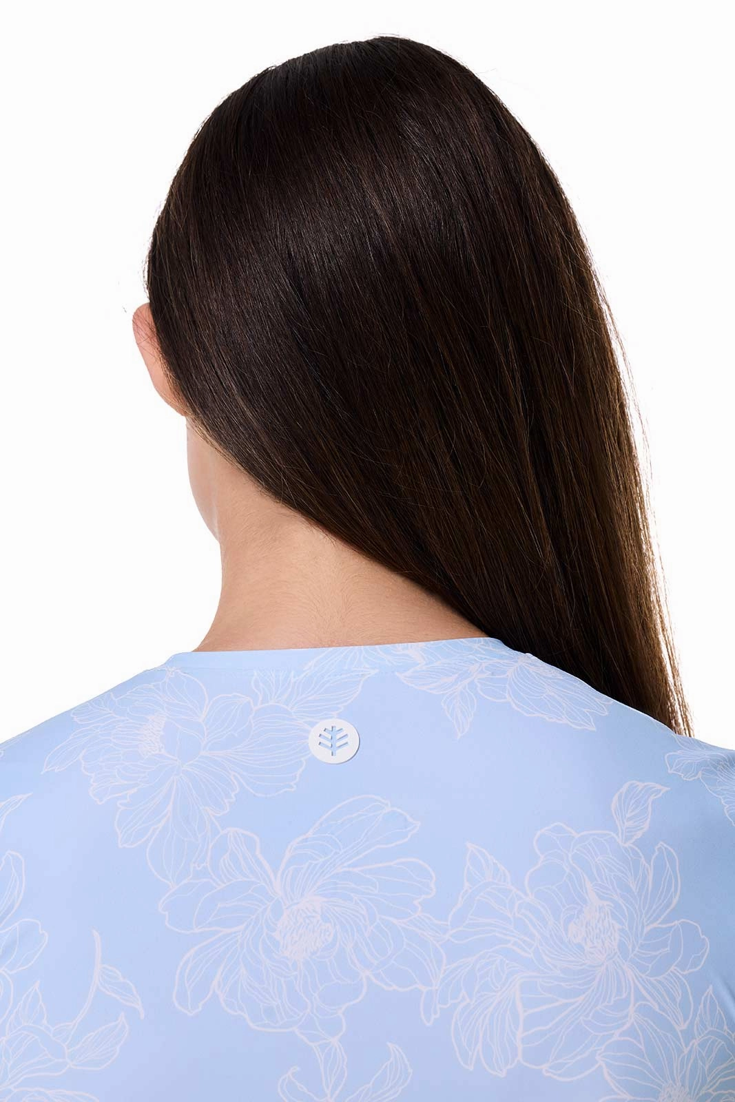 Hibiscus Island Crop Swim Tee | Skyride Perfect Peony