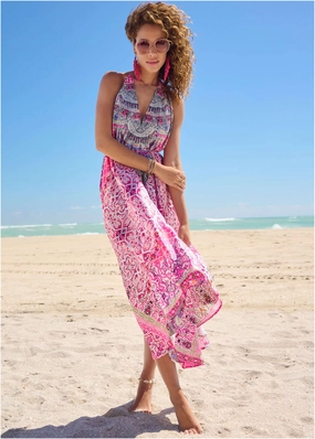 High Low Cover-Up Dress - Wonderer womens sun protection swimwear, trendy swimwear collection