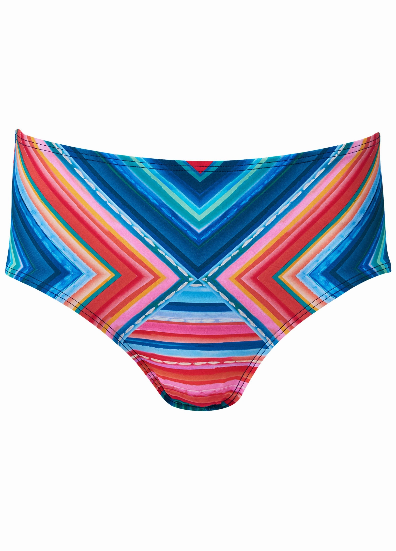 High-Waist Bikini Bottom - Neon Gaze